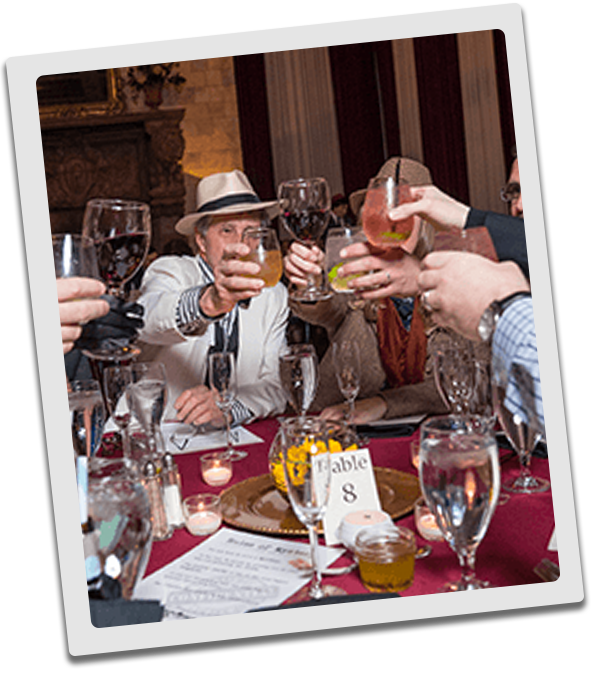 Cincinnati Murder Mystery guests raise glasses